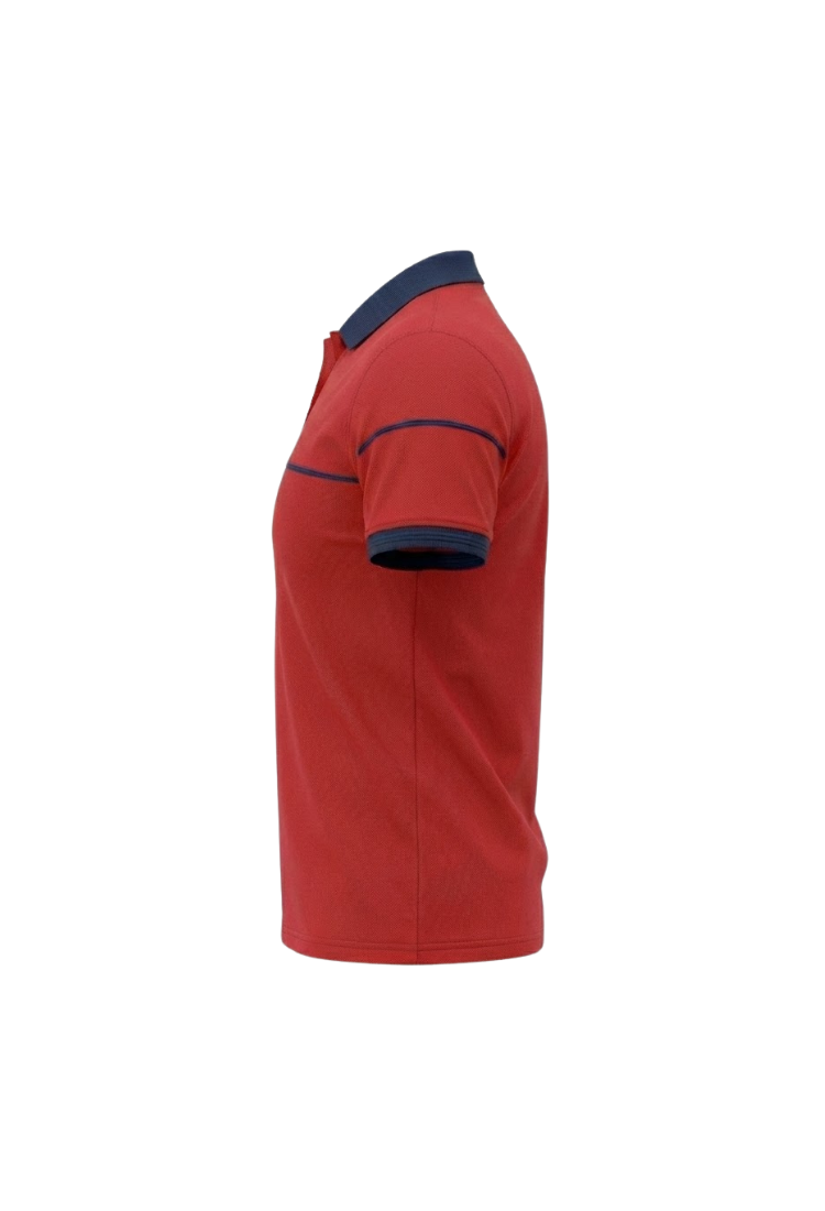 BK POLO YAKA TSHIRT KIRMIZI - Görsel 2