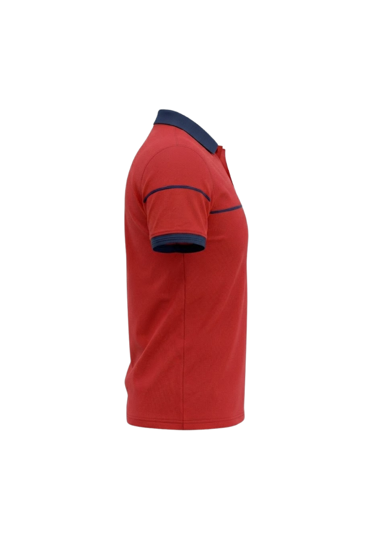 BK POLO YAKA TSHIRT KIRMIZI - Görsel 4