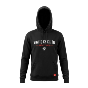 BK KAPŞONLU BASKETBALL SWEATSHIRT SİYAH